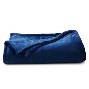 The Big One SuperSoft  Plush Navy Full/Queen Blanket (EUC)